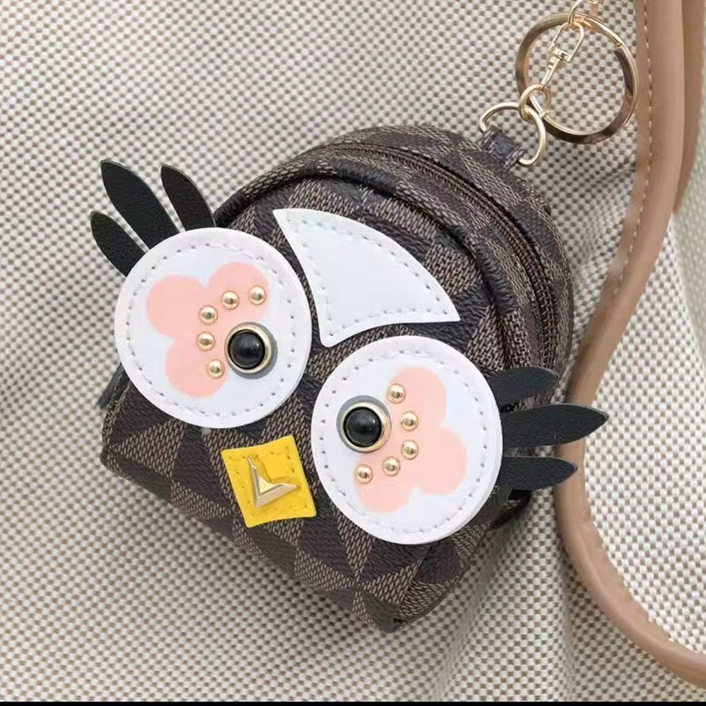 Cute Owl Coin Purse Keychain | Mini Wallet Pouch | Bag Charm